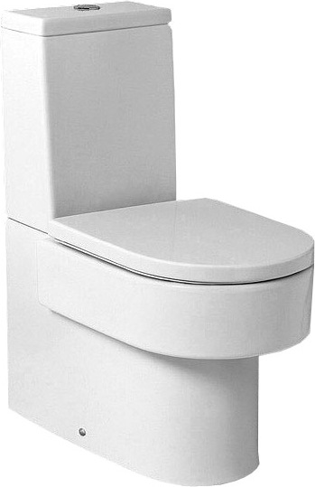 Roca Happening Крышка-сиденье для унитаза, с микролифтом, крепление хром, цвет: белый глянцевый 801562004