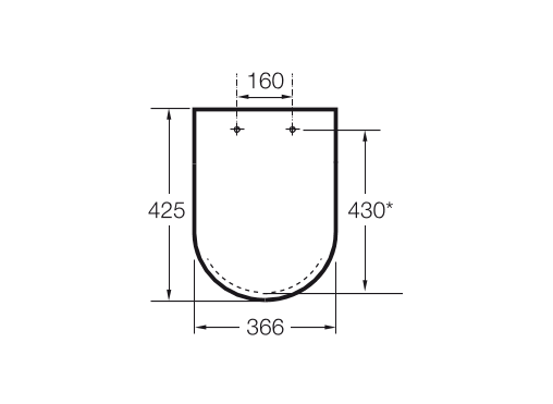 Roca Happening Крышка-сиденье для унитаза, с микролифтом, крепление хром, цвет: белый глянцевый 801562004