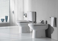 Roca Giralda Крышка-сиденье для унитаза, с микролифтом, крепление хром, цвет: белый глянцевый ZRU9000047