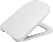 Roca Gap Крышка-сиденье для унитаза, с микролифтом, крепление хром, цвет: белый глянцевый 801472001