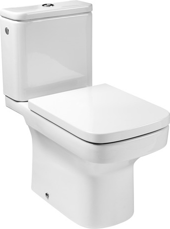 Roca Dama-N Крышка-сиденье для унитаза, с микролифтом, крепление хром, цвет: белый глянцевый 801782004