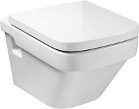 Roca Dama-N Крышка-сиденье для унитаза, с микролифтом, крепление хром, цвет: белый глянцевый 801782004