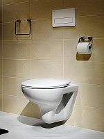 Roca Mateo Крышка-сиденье для унитаза, без микролифта, цвет: белый глянцевый ZRU9302815