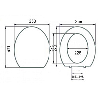 Roca Mateo Крышка-сиденье для унитаза, с микролифтом, цвет: белый глянцевый ZRU9302822