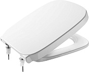 Roca Debba Крышка-сиденье для унитаза, с микролифтом, крепление хром, цвет: белый глянцевый ZRU9302826