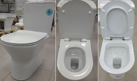 Roca Leon Крышка-сиденье для унитаза, с микролифтом, крепление хром, цвет: белый глянцевый ZRU9302943