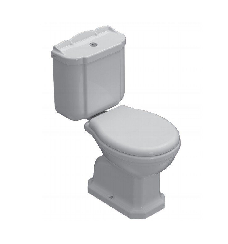 Globo Paestum Чаша унитаза напольного без крышки и бачка, с креплением, 38x67 см, цвет: белый PA004BI