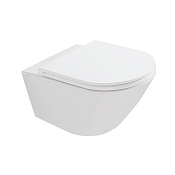 Globo Forty3 Унитаз подвесной безободковый, с креплением, 36x57 см, цвет: белый глянцевый FOS05BI