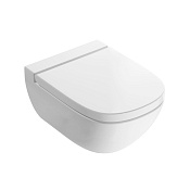 Globo Stockholm Унитаз подвесной без крышки, с креплением, 37x51 см, цвет: белый глянцевый LAS03BI