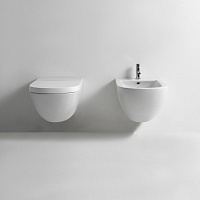 Globo Stockholm Унитаз подвесной без крышки, с креплением, 37x51 см, цвет: белый глянцевый LAS03BI