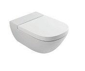 Globo Stockholm Унитаз подвесной безободковый, с креплением, 37x58 см, цвет: белый глянцевый LAS04BI