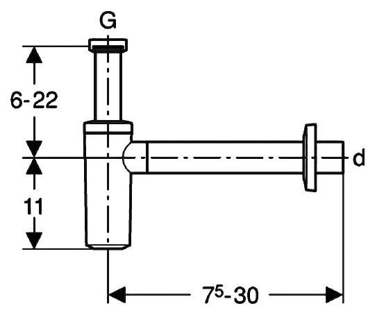 Сифон для раковины Geberit 151.034.11.1