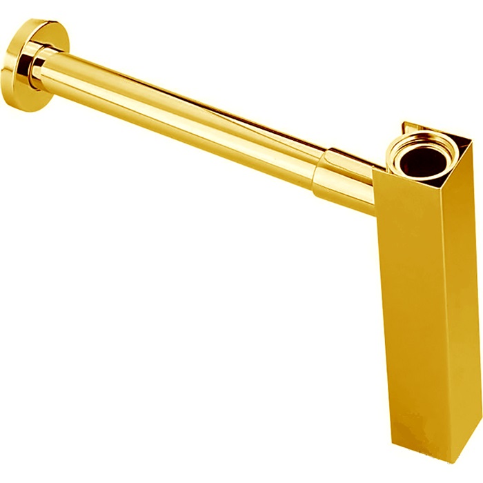 Cisal Сифон для раковины латунный, цвет: 24k gold ZA00408024