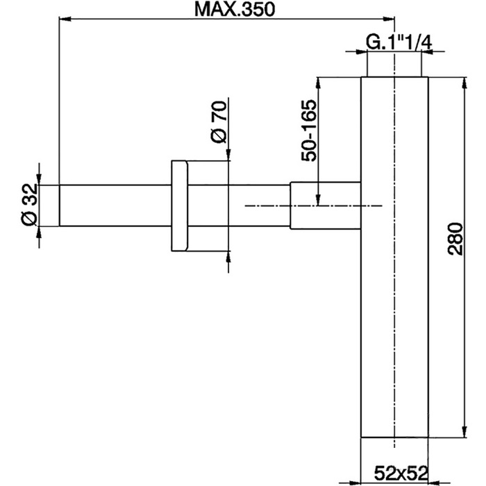 Cisal Сифон для раковины латунный, цвет: 24k gold ZA00408024