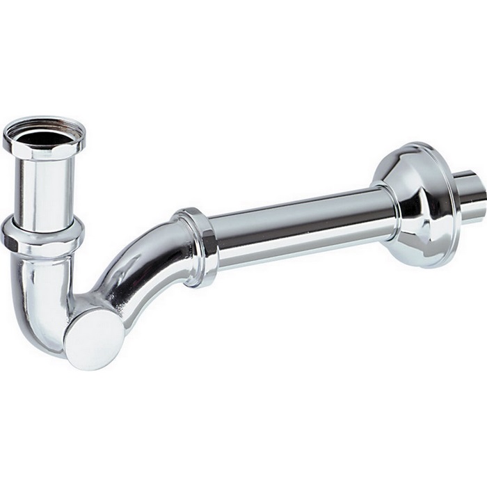 Cisal Сифон для раковины S-образный латунный, цвет: chrome ZA00411021