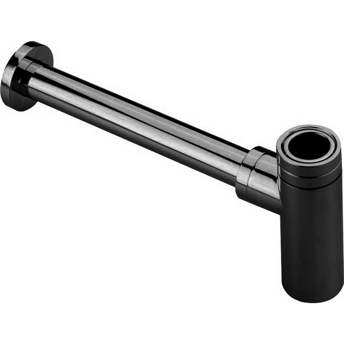 Cisal Сифон для раковины латунный, цвет: night black ZA00404240