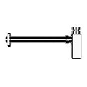 Gessi Сифон для раковины квадратный, под донный клапан, цвет хром 01410#031