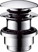 Hansgrohe Донный клапан для раковины Push-Open универсальный, цвет: хром 50100000