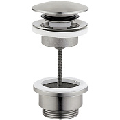 Cisal Донный клапан для раковины 1/4, Click-Clack, универсальный, цвет: inox ZA001621D1