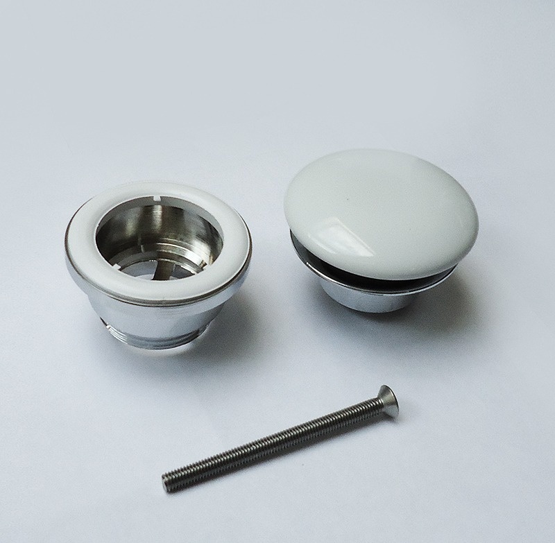 ArtCeram Донный клапан для раковины универсальный с керамической крышкой, цвет: glossy white ACA036