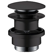 Hansgrohe Донный клапан для раковины Push-Open универсальный, цвет: матовый черный 50100670