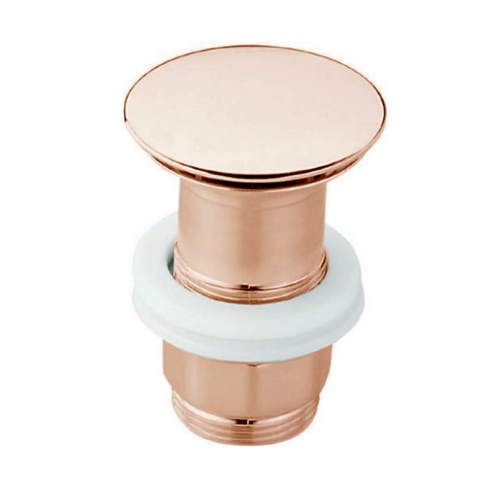 Cisal Донный клапан для раковины 1/4, без перелива цвет: rose gold ZA0016102P