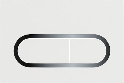 Ravak Chrome Кнопка смыва для унитаза, металл, цвет: белый X01455