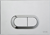 VitrA Кнопка смыва для унитаза, цвет: нержавеющая сталь 740-0940