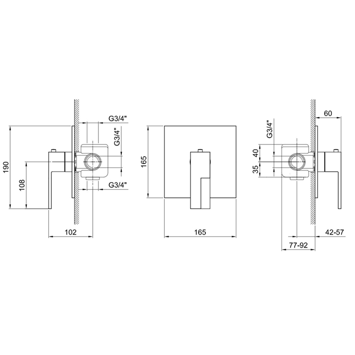 Fantini AR/38 Ручка для смесителя, цвет хром 38 02 394902
