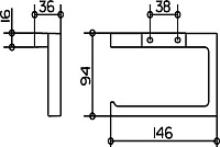 Keuco Edition 11 Держатель туалетной бумаги подвесной, цвет: хром 11162 010000