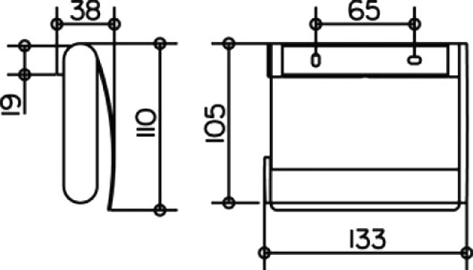 Keuco Plan Держатель туалетной бумаги с крышкой, цвет: хром 14960 010000