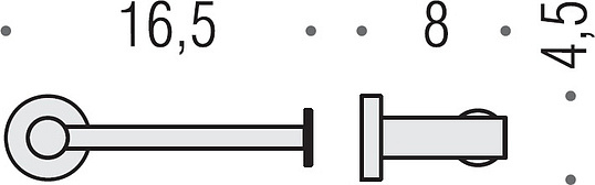 Colombo Design Plus Держатель туалетной бумаги подвесной, открытый, цвет: chrome W4908.CR
