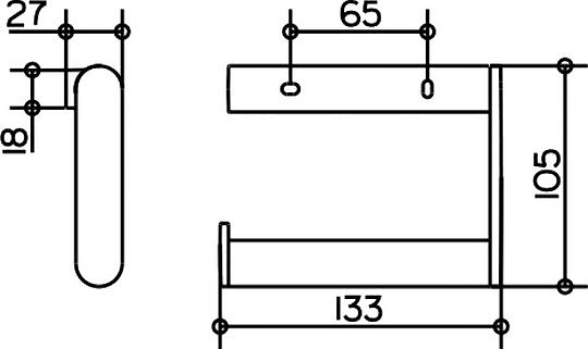 Keuco Plan Держатель туалетной бумаги, цвет: хром 14962 010000