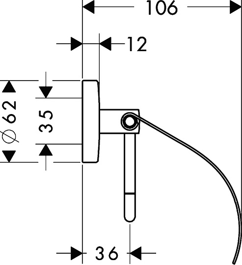 Hansgrohe Logis Держатель для туалетной бумаги с крышкой, латунь цвет: хром 40523000