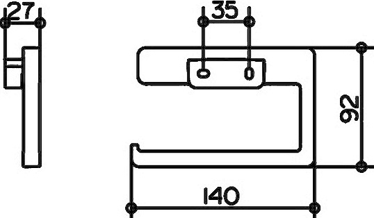 Keuco Collection Moll Держатель туалетной бумаги подвесной, цвет: хром 12762 010000