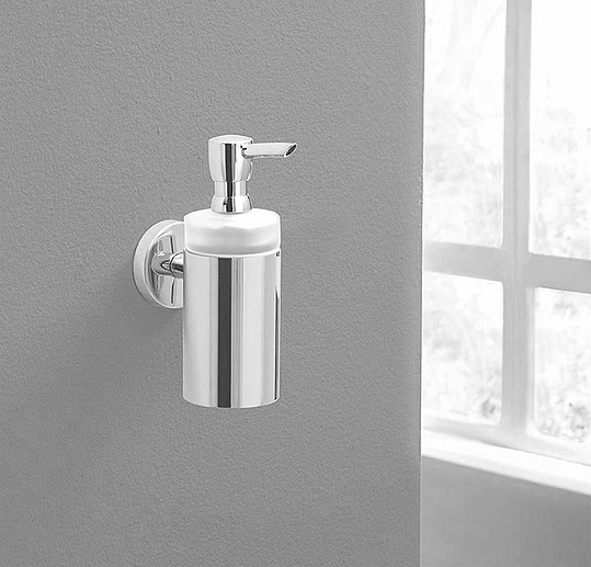 Hansgrohe Logis Дозатор для жидкого мыла подвесной, матовое стекло, латунь цвет: хром 40514000