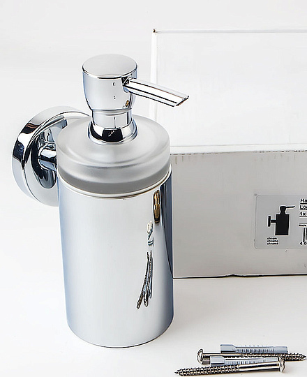 Hansgrohe Logis Дозатор для жидкого мыла подвесной, матовое стекло, латунь цвет: хром 40514000