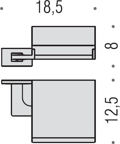Colombo Design Look Держатель туалетной бумаги подвесной с крышкой, цвет: chrome B1691.CR