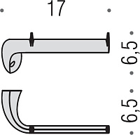 Colombo Design Link Держатель туалетной бумаги подвесной, открытый, цвет: chrome B2408.CR
