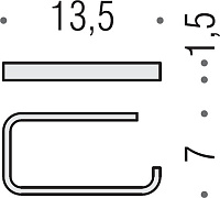 Colombo Design Time Держатель туалетной бумаги подвесной открытый, цвет: chrome W4208.CR