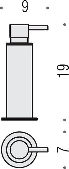 Colombo Design Plus Дозатор для жидкого мыла настольный, металл, цвет: chrome W4980.CR
