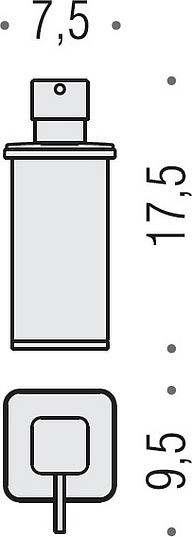 Colombo Design Lulu Дозатор для жидкого мыла настольный, стеклянная колба, цвет: gold B9322.HPS-VAN