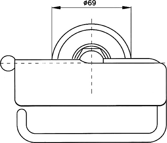 Nicolazzi Accessori Classica Бумагодержатель, настенный монтаж, цвет хром 1492CR