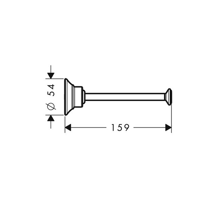 Axor Montreux Держатель для запасного рулона подвесной, латунь, цвет: полированное золото 42028990