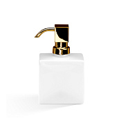 Decor Walther Porzellan DW 6260 Дозатор для жидкого мыла, настольный, керам. колба, цвет: золото 0842120