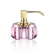 Decor Walther Kristall SSP Дозатор для мыла, настольный, стеклянная колба, цвет: золото 0924461