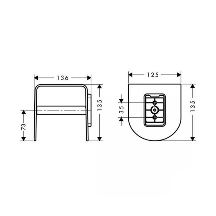 Axor Urquiola Держатель для туалетной бумаги подвесной, латунь, цвет: хром 42436000