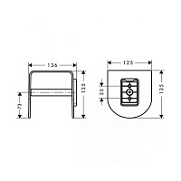 Axor Urquiola Держатель для туалетной бумаги подвесной, латунь, цвет: хром 42436000