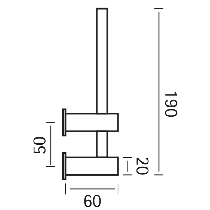 Cisal Xion Держатель запасных рулонов, подвесной, цвет: inox XI090410D1