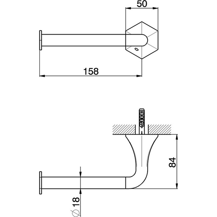 Cisal Cherie Держатель туалетной бумаги открытый, подвесной, цвет: chrome CE09040021
